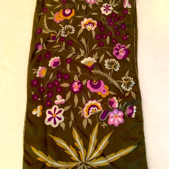 Vintage Ostinelli Silk Scarf Made In Italy - Picture 4 of 10